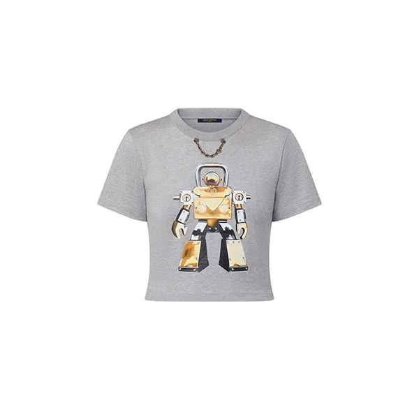 大人気！ルイヴィトン Ｔシャツ パチモン 1AI43【遊び心あるロボットプリントが魅力】