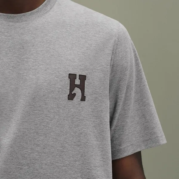 希少色エルメス 「HCheval」ミニレザーパッチTシャツ H567810HA64LA