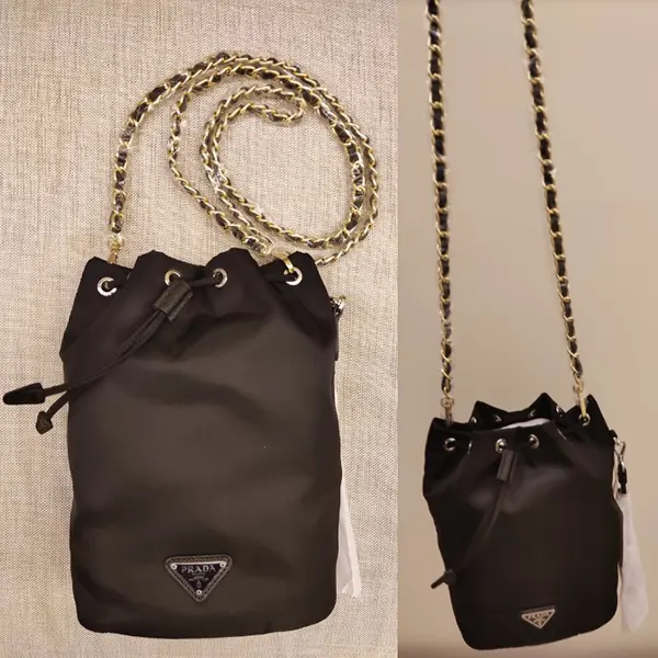プラダ Re-Nylon 巾着 ポーチ ブラック スーパーコピー 1NE369