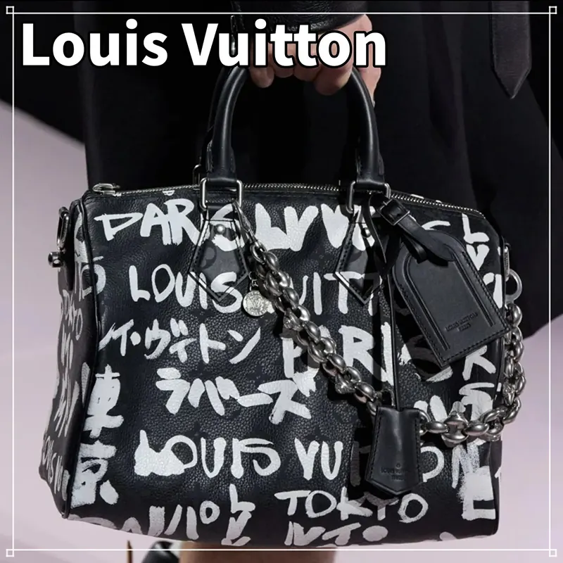 【NIGO コラボ】ルイヴィトン スピーディ30 ハンドバック パロディ M26175