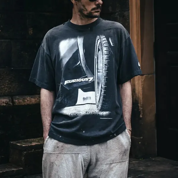 セントマイケル × Fast＆Furious FURIOUS7 Tシャツ w25080705