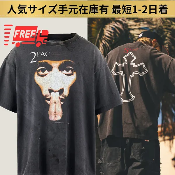 【SAINT Mxxxxxx】x 2PAC TEE / Tシャツ w25080704
