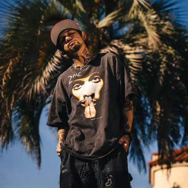 【SAINT Mxxxxxx】x 2PAC TEE / Tシャツ w25080704