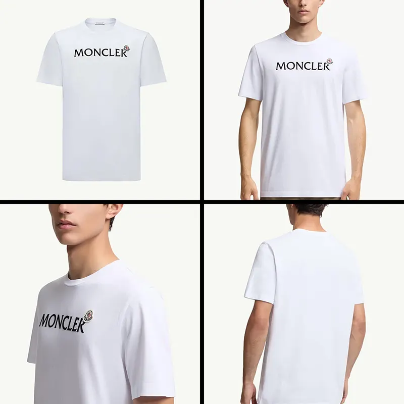 【送料関税込】モンクレール メンズ Tシャツ パロディ 半袖 コットンジャージー 5色 mk20250801