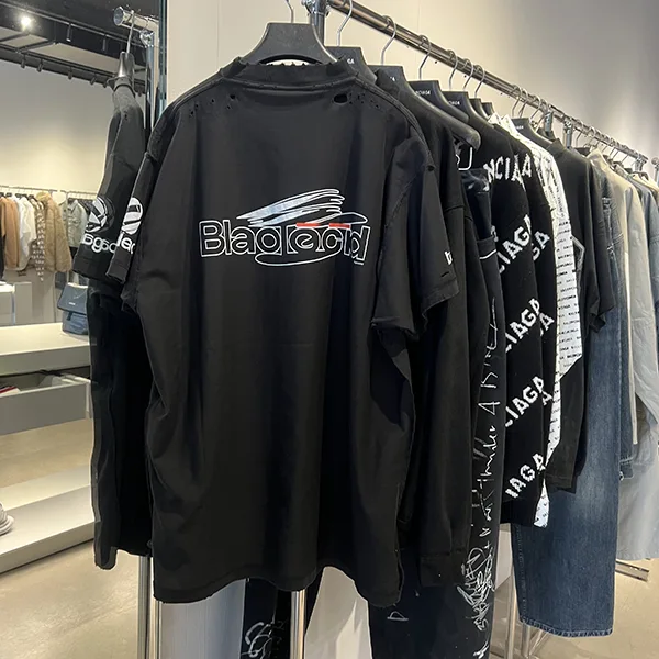 追跡付【バレンシアガ】Inside Out ヴィンテージ風 Tシャツ 偽物 787358 TQVG1 1569