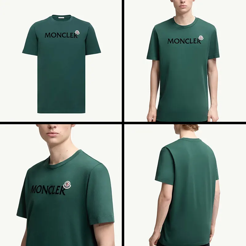 【送料関税込】モンクレール メンズ Tシャツ パロディ 半袖 コットンジャージー 5色 mk20250801