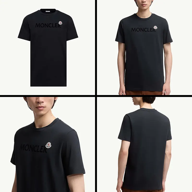 【送料関税込】モンクレール メンズ Tシャツ パロディ 半袖 コットンジャージー 5色 mk20250801