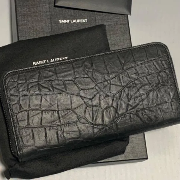 サンローラン◆クロコ サンローランロゴ 長財布 コピー ysl258193