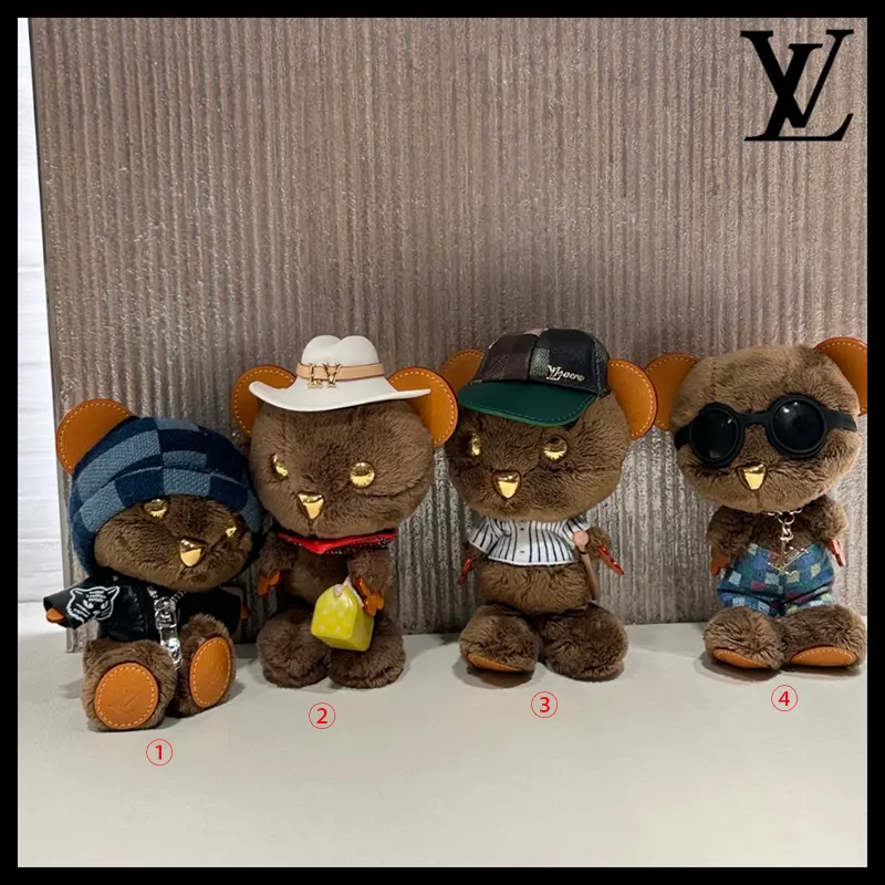 大人気定番【可愛い】ルイヴィトン バッグ チャームLV ルイ ベア 並行輸入品 4色 M03176