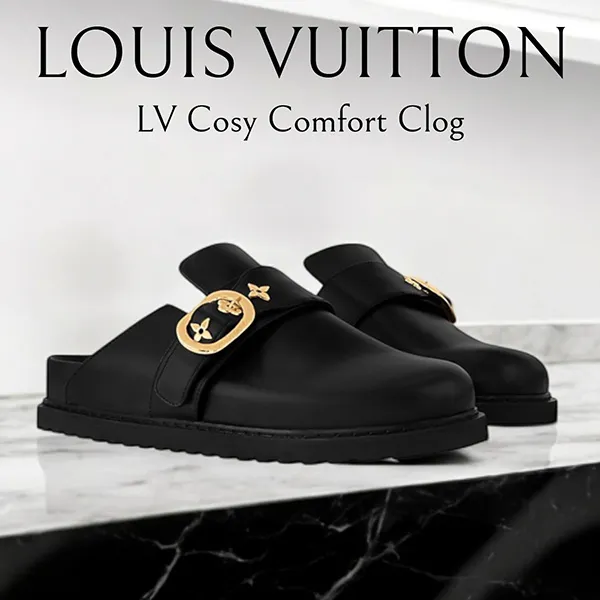 プレゼントに最適日本未発売*ルイヴィトン コピー*Cosy Comfort Clog スリッパサンダル ブラック 1AGVPU