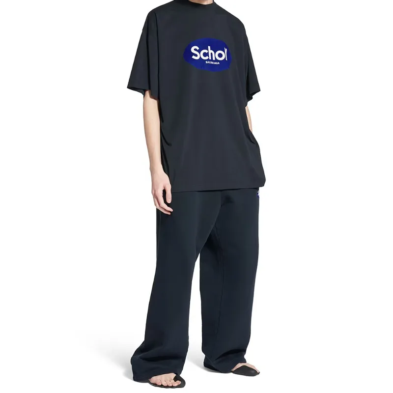 バレンシアガ I Scholl オーバーサイズ Tシャツ 偽物 831305TSVT31083