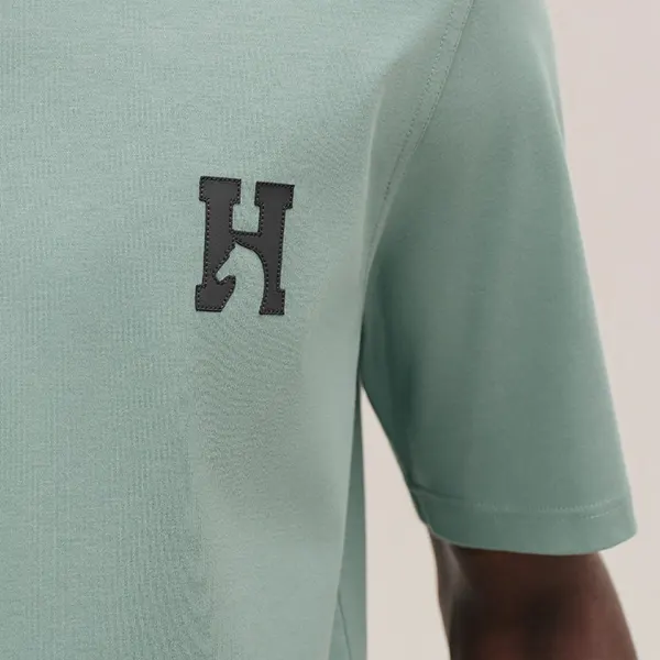 希少色エルメス 「HCheval」ミニレザーパッチTシャツ H567810HA64LA