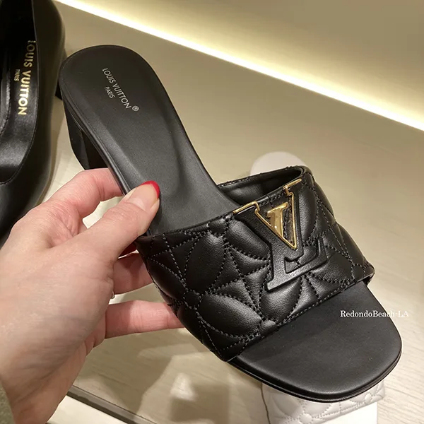 【VIPセールで入荷！】【太めヒールで歩きやすい】ルイヴィトン★LV Mare★サンダル 1ADCV