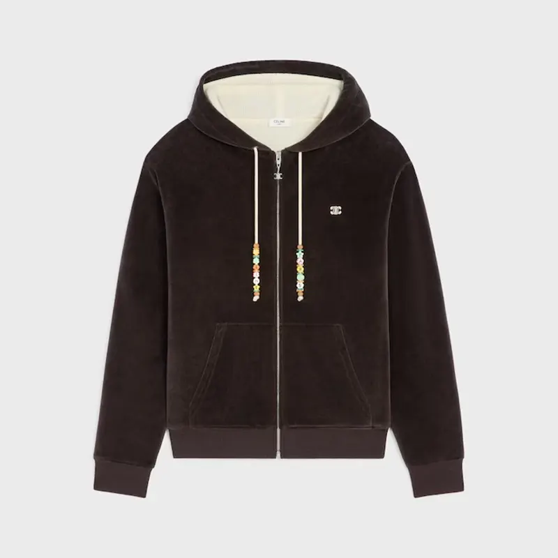 セリーヌ 並行輸入品 ルーズ ジップアップ フーディー 2色 sl20250814