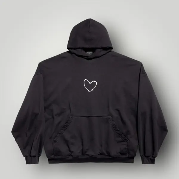【かわいくて上品♪】バレンシアガ Lovey Hoodie Oversized コットン パーカー 739024TQVV99034