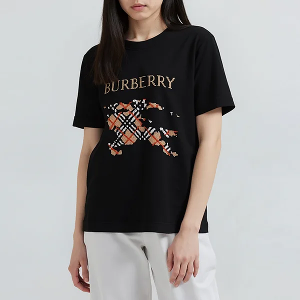 バーバリー クロスステッチ EKD 偽物 コットンTシャツ 8110957