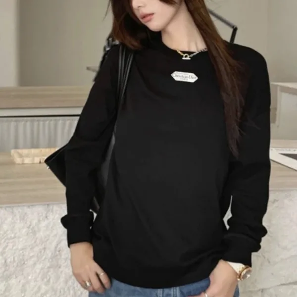 【シンプルで使える】ディオール Paris ロング Tシャツ 543J609A0847