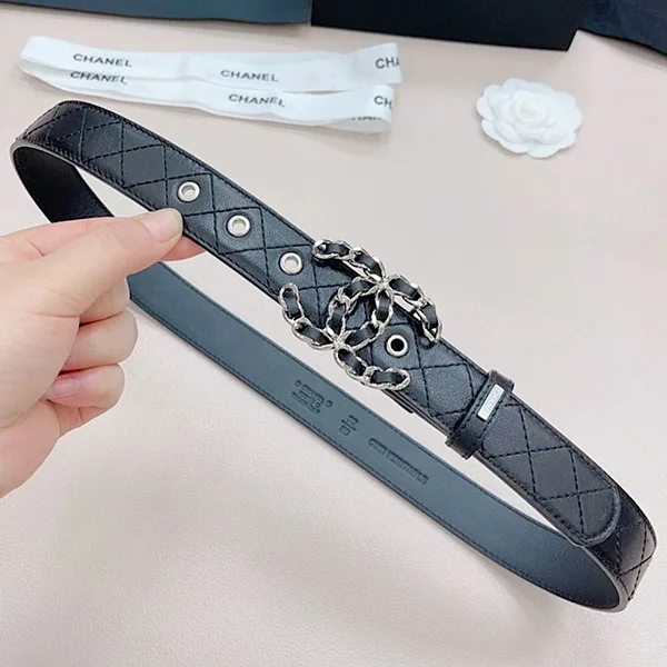 この上なく上品☆【25A新作】シャネル メティエダール カーフスキンベルト 偽物 A73463