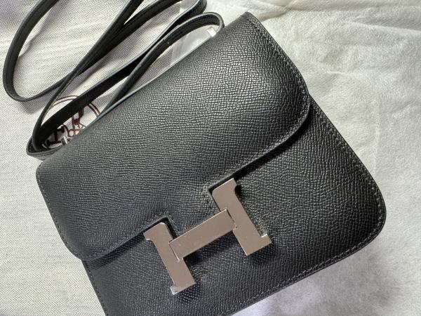 エルメス 幻のコンスタンスミニ偽物 18 黒 x シルバーパラジウム金具H056347CC 02