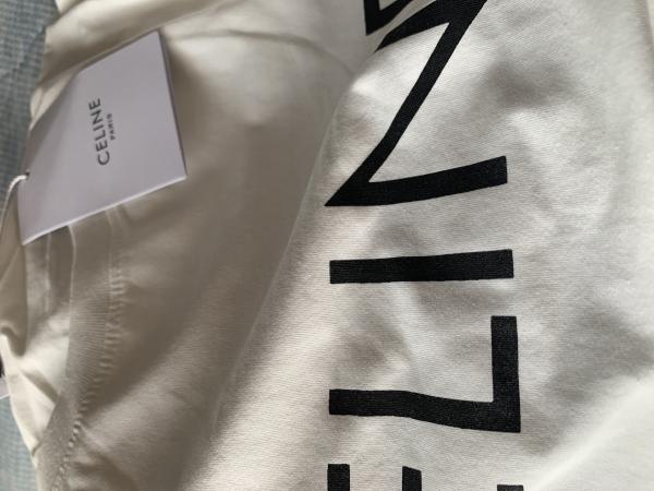 ★超人気 セリーヌ tシャツ 激安 偽物 クルーネック ロゴTシャツ  2色 2X308916G.38A