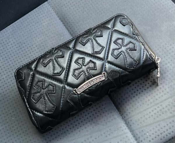 クロムハーツスーパーコピー REC F ZIP #2 Quilted Cemetery Patch セメタリーパッチ ラウンドジップウォレットcho09
