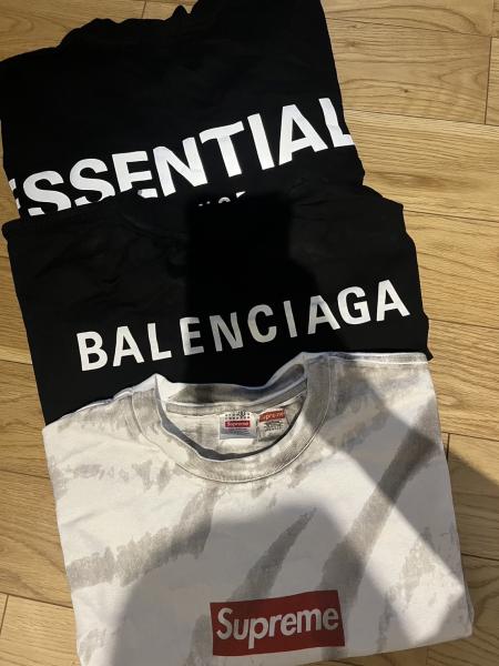 バレンシアガ Tシャツ コピー★メンズ背中ロゴミディアムフィットTシャツ各色612965TIVG