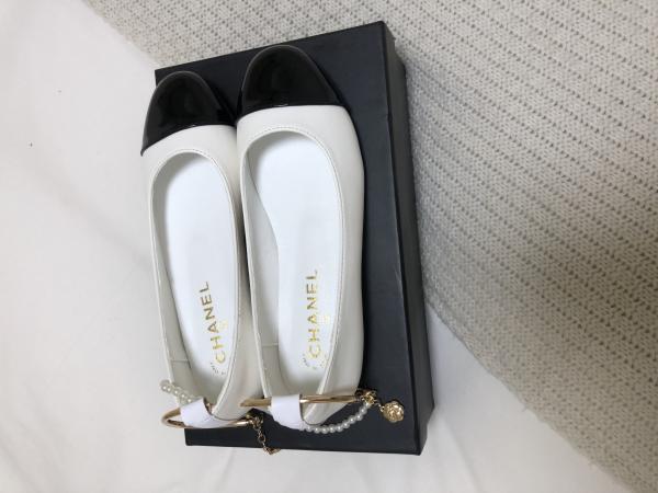 シャネル バレリーナシューズ 偽物 G38986 Y55859