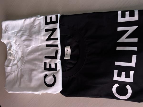 ★超人気 セリーヌ tシャツ 激安 偽物 クルーネック ロゴTシャツ  2色 2X308916G.38A