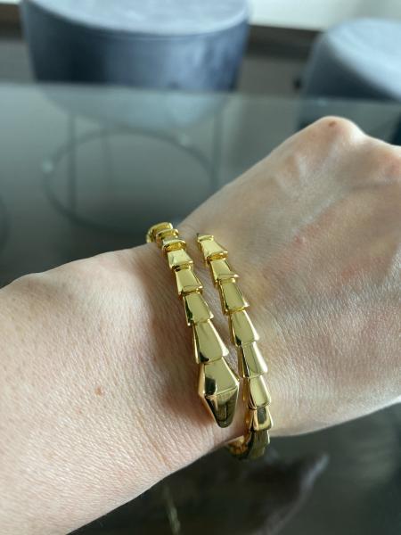 【ブルガリ】セルペンティヴァイパー ブレスレット 偽物 18K 洗練 2色
