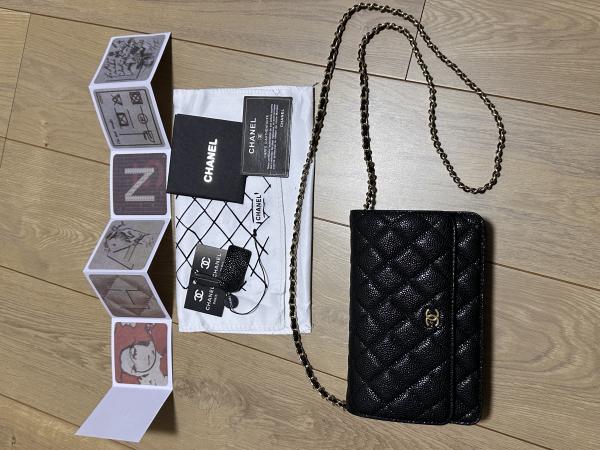 シャネル スーパーコピー 【やっとの入荷で選べる金具】大人気チェーンWALLET 9122103