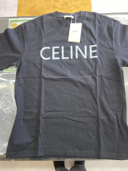 ★超人気 セリーヌ tシャツ 激安 偽物 クルーネック ロゴTシャツ  2色 2X308916G.38A