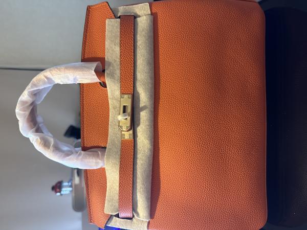 エルメスバーキン30トゴ綺麗なオレンジフーシルバー金具birkinレア