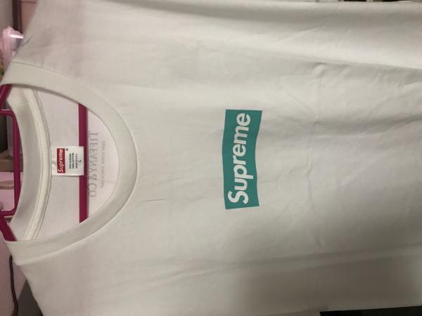 【シュプリーム x ティファニー】Box Logo Tee ボックスロゴ  Tシャツ 偽物 22030701