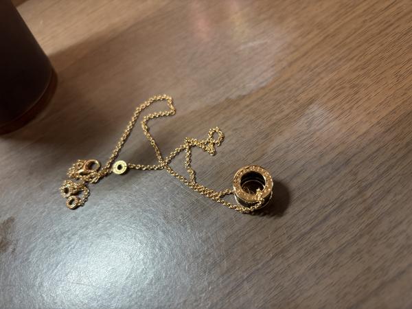 ブルガリ ネックレス ペンダント B-ZERO1 ブラックセラミック K18 PG ネックレス ピンクゴールド CL855762