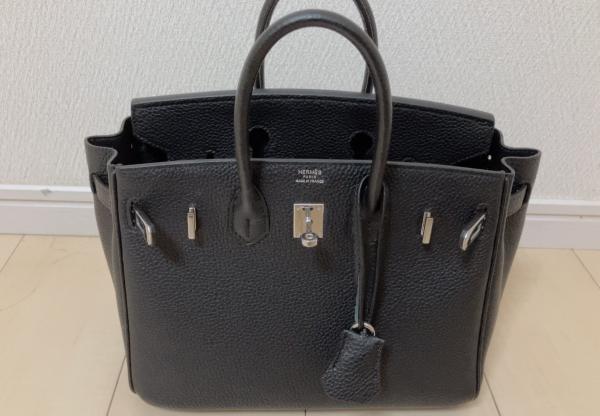 即発【エルメス】Birkin25コピー ブラック SV金具 Y刻 トゴPK01