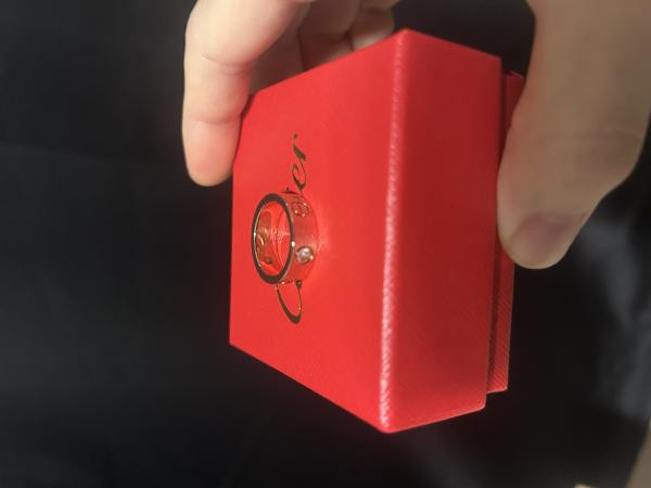 カルティエ K18YG ハーフダイヤ ラブリング 指輪  B40324 新品