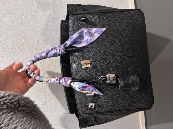 即発【エルメス】Birkin25コピー ブラック SV金具 Y刻 トゴPK01