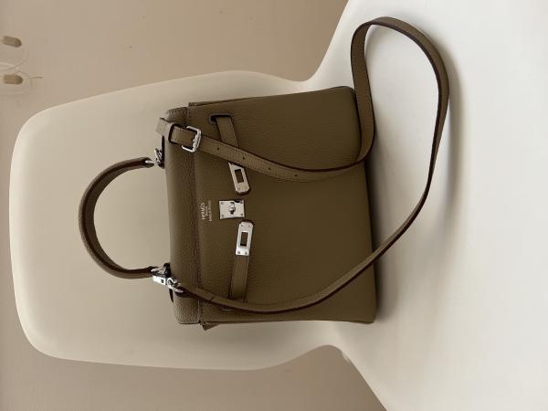 エルメス ケリー スーパーコピー Kelly25 トゴ エトゥープ/シルバー金具