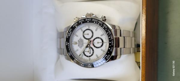 最新作 ロレックス デイトナ 偽物 126500LN ホワイト ステンレススチール オイスターブレス 40mm
