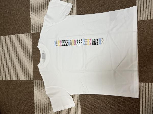 完売必至ディオール スーパーコピー ロゴ入り クルーネック Tシャツ 2色 413J696A0817_C085