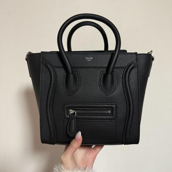 セリーヌ NANO LUGGAGE ラゲージナノ 偽物 ブラック 189243DRU.38NO