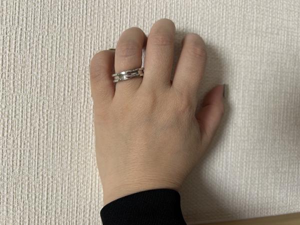 ブルガリ指輪 ブルガリコピー  WGホワイトゴールド  1バンド GY1674