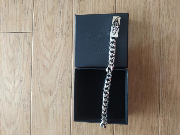 クロムハーツ idブレスレット 偽物 FLORAL ID PLATE CLASSIC13LINK BRACELET フローラルIDクラシックリンクブレス chb16
