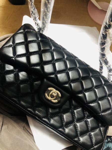 シャネル コピー  バッグ original leather ブラック CCマーク レディース 大人気! チェーンバッグ A1112-11