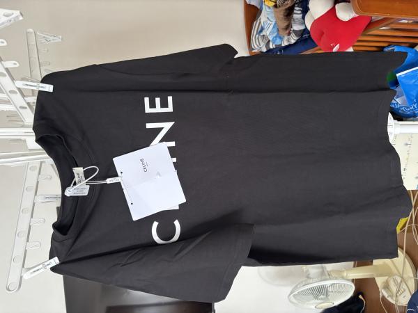 ★超人気 セリーヌ tシャツ 激安 偽物 クルーネック ロゴTシャツ  2色 2X308916G.38A