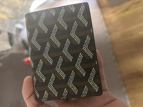 ゴヤール 名刺入れ カードケース 定期入れ メンズ レディース ブラック(黒)×ナチュラル APM421 01 高級