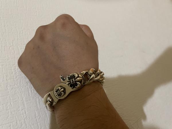 クロムハーツ【クラシックチェーンブレスレット 偽物】◆BSﾌﾚｱｸﾘｯﾌﾟch10172