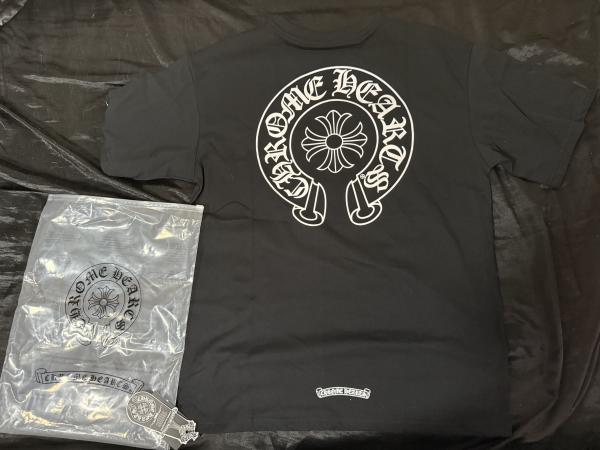 スーパーコピー ちゃんと 届いた クロムハーツ Tシャツ 偽物 CH Horseshoe Tee Black 21042629