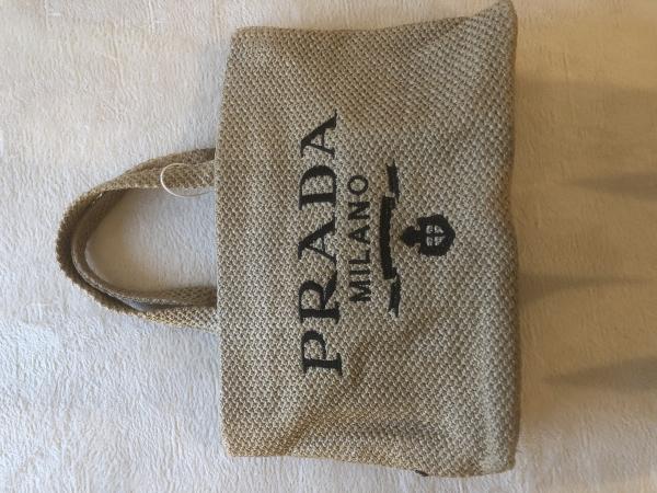 プラダ 雑誌 付録Raffiatotebag★かごバッグ★ラフィアトートバッグ 1BG392_2A2T_F0018_V_OOL