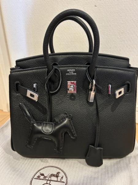 即発【エルメス】Birkin25コピー ブラック SV金具 Y刻 トゴPK01